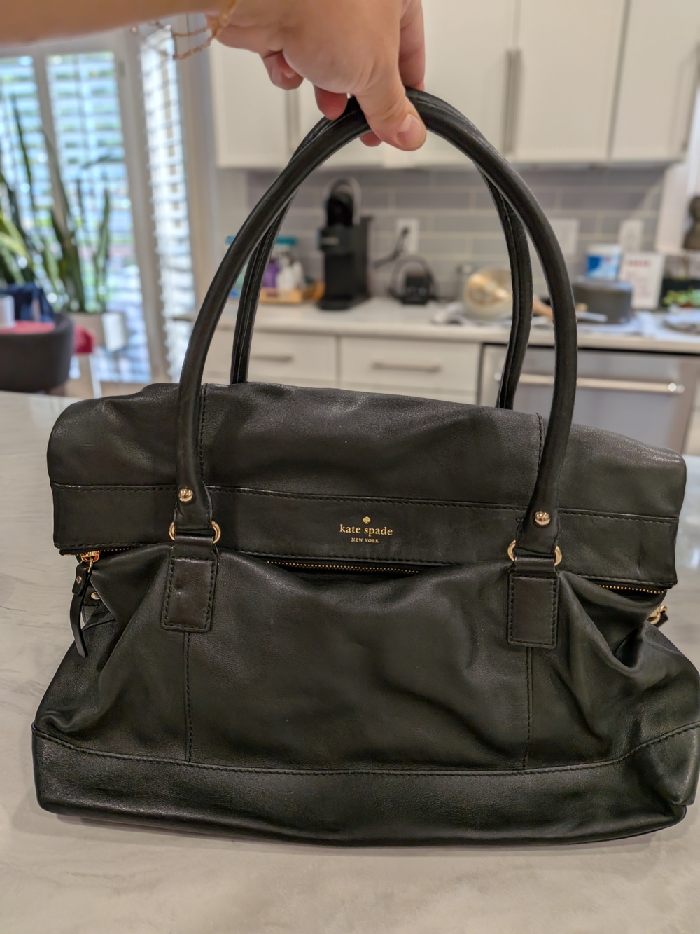 Kate Spade Black Leather Fremont Place Carmen Tote